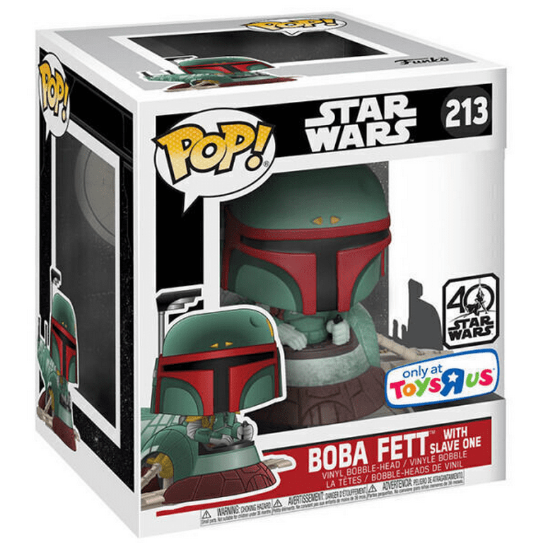 Amazon.com: Funko POP! Star Wars Boba Fett with Slave One