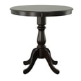 thumbnail image 6 of Contemporary Home Living Carved Round Pedestal Bar Table - 36" - Espresso Brown, 6 of 6