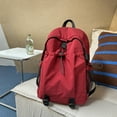 thumbnail image 4 of AuroraX Large Capacity Backpack,Solid Durable Travel Backpack,Cute Daypack,for Travel,College,Work,Red, 4 of 5