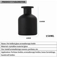 thumbnail image 2 of 1Pcs Diffuser Bottle Empty Refillable Glass Aromatherapy Diffuse Bottle Fragrance Accessories Use for DIY Replacement Reed Diffuser Sets Essential Oils Crafts Decor 150ml/5oz (Black), 2 of 8