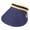 Navy, variant on Jalioing Sun Visor Hat for Women Wide Trim Sun Protection Ponytail Straw Hat Packable Summer Beach Hat Foldable
