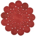 thumbnail image 2 of SAFAVIEH Natural Fiber Christian Geometric Area Rug, Rust, 5' x 5' Round, 2 of 7