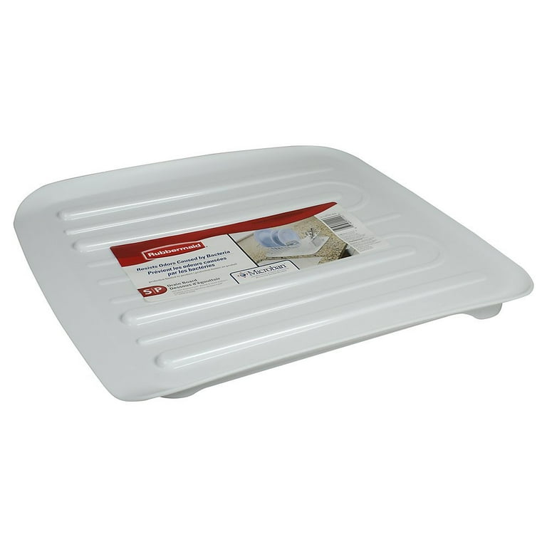 Rubbermaid 1182-MA-CLR Microban Antimicrobial Dish Drain Board, Large, –  Toolbox Supply