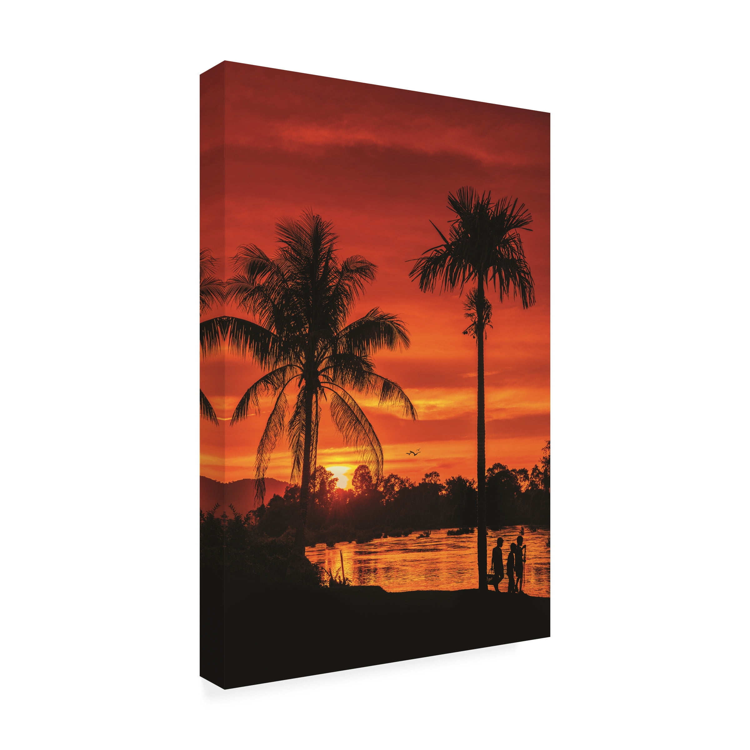 Philippe Sainte-Laudy 'Flaming Sky' Outdoor Canvas 47x30