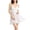 White, variant on Levmjia Womens Mesh Lace Nightgown Deep V Neck Spaghetti Strap Flared Mini Slip Dress Lightweight Breathable Indoor Sleeping Loose Swing Elegant Home Solid Color