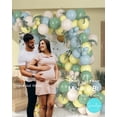 thumbnail image 2 of Kit de arco con forma de globo Soonlyn The Baby Shower de 4 m, color verde salvia, 2 of 7