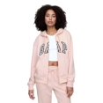 thumbnail image 1 of Sudadera con Capucha y Cierre Completo con Logo GAP para Mujer en Rosa Misty, 1 of 4