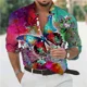 thumbnail image 1 of Camisa con estampado de leopardo de lujo y moda de gran venta para hombre, camisa hawaiana de calle de manga larga con estampado de un solo pecho para hombre, talla grande, 1 of 6