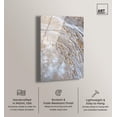 thumbnail image 2 of Shimmering Milky High-Gloss Frameless Acrylic Glass Wall Art Elegant Gold Abstract by Art Remedy, Ready to Hang, 30 x 45, 2 of 7