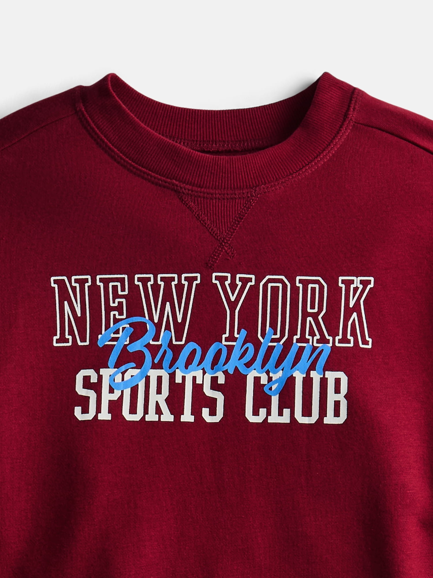 Wonder Nation Little Boys Crewneck Graphic Sweatshirt with Long Sleeves, Sizes 4-10