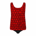 thumbnail image 5 of ZJXFGS Women's Bikini Sets,Two Piece Retro Vintage Tummy Control Swimsuit Bathing Suit 2026 Summer Modest Swimwear Tummy Control High Waisted Bathing Suit Red S, 5 of 9
