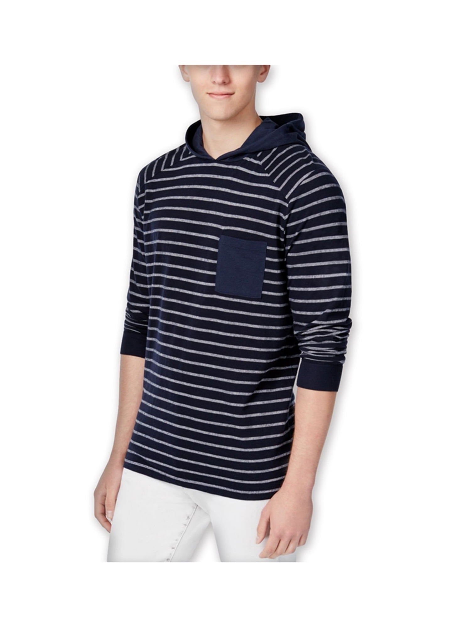 men's striped hoodie