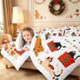 thumbnail image 3 of Erosebridal Christmas Cats Twin Comforter Sets 2pcs,Merry Holiday Bedding Set,Multi,Reversible,1 Comforter and 1 Pillowcase, 3 of 6