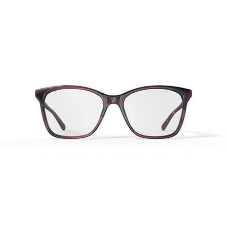 Walmart Women's Shelby Square Prescription Eyeglasses with Case, Brown Gradient