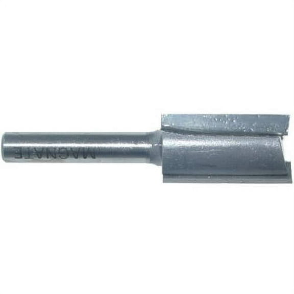 Magnate 206 Straight 1/4" Shank Carbide Tipped Router Bit — 9/16" Cutting Diameter; 1" Cutting Length; 1/4" Shank Diameter; 1-1/4" Shank Length