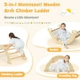 thumbnail image 6 of CIPACHO 2-in-1 Arch Rocker with Soft Cushion for Toddlers, Gifts for Boys and Girls Aged 1-4, Natural, 6 of 7
