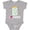 AC-Heather Grey, variant on I Love Summer Cute Fireflies Boys or Girls Baby Bodysuit