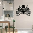 thumbnail image 3 of Craftnamesign Custom Metal Hockey Medal Hanger Wall Art, Hockey Player Medal Display Awards Sign, 3 of 5