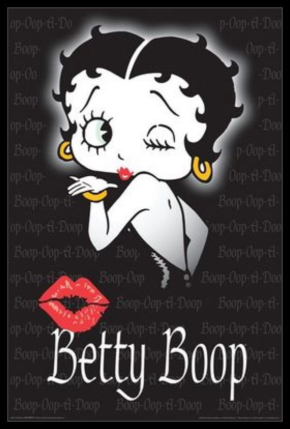 BETTY  BOOP   KISS 12 POLLICI  WHITE/PINK