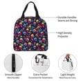 thumbnail image 3 of Yiaed Skull rainbow color mushroom Print Insulated Lunch Bag Reusable Cute Tote Lunch Box, Leakproof Cooler Lunch Bags for Work Office Travel School Picnic, 3 of 5