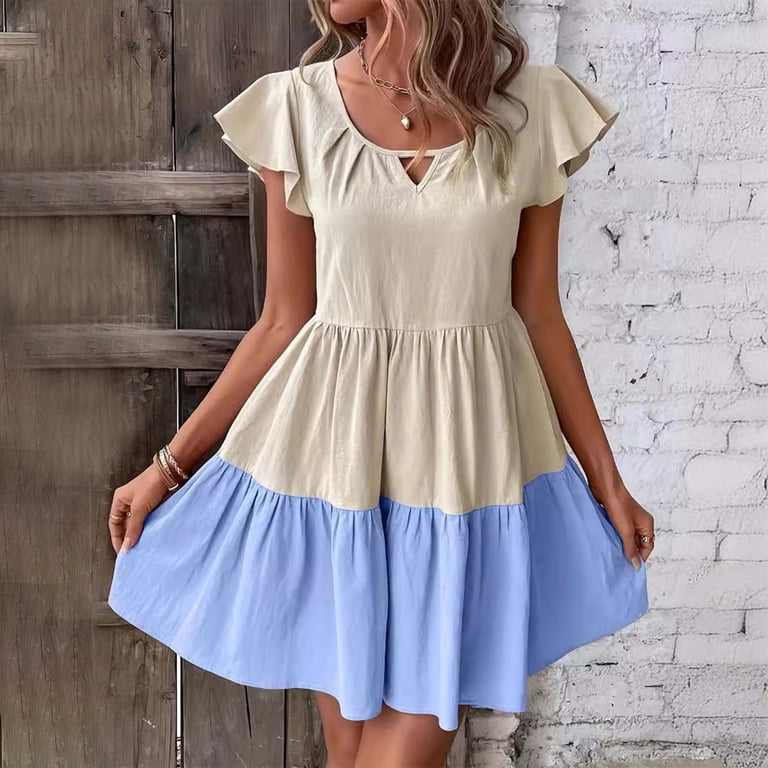 two piece a line prom dress Two Piece A-Line Green Prom Dress with Bowknot Back – FancyVestido main image 1