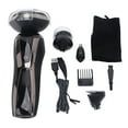 thumbnail image 1 of Maquinilla de afeitar eléctrica 4 en 1 para hombre, multifuncional, recargable, recortadora de vello nasal, kit de aseo, 1 of 14