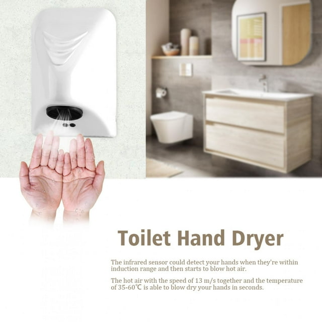 Keenso Toilet Hand Dryer Hand Dryer, Commercial Hand Dryer, For Bathroom Hotel
