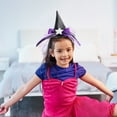 thumbnail image 3 of Fiudx Diadema de Halloween con Diseño de Sombrero de Bruja Puntiagudo, Elástica, Talla Única, Accesorio Divertido para Fiestas, Festivales, Truco o Trato, Aro con Temática de Halloween, Tamaño 23 X 1, 3 of 4