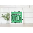 thumbnail image 2 of Favorite Child Neon Green Arrows 12 x 12 Wood Wall Sign Plaque, 2 of 4