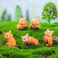 thumbnail image 2 of Figuras de Mapache Pequeñas en Miniatura, Minifiguras de Panda Rojo de de 1 Pulgada, Conjunto de Adornos de Pastel de Animales de Resina Lindos, 2 of 5