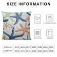thumbnail image 5 of COMIO  Throw Pillow Covers Beach Ocean Coastal Green and Blue Starfish Decorative Pillow Cases Home Decor Standard Square Summer White Pillowcases, 5 of 5