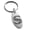 Silver, variant on Stainless Steel Letter S Initial Dotted Monogram Engraved Small Oval Charm Keychain Keyring