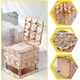 thumbnail image 5 of Estuche de maquillaje compacto cuadrado con tapa y organizador de bastoncillos de algodón con diseño de diamantes brillantes, 5 of 8