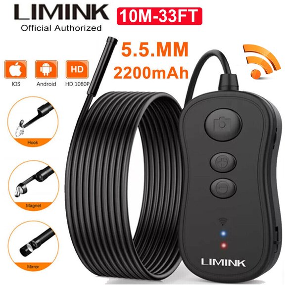 Wireless Wifi 10m HD Endoscope Camera Borescope Inspection For Android iPhone