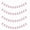 Pink, variant on 4 Pack Gold Diamond Ring Garland Banner, 196.85'' Per Piece Glitter Ring Bunting, DIY Assembly Wedding Party Hanging Decorations