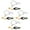 Model B, variant on KUFptva 4pcs Fishing Downrigger Release Weight Clip Power Grips Line Release Clip Fishing Tackle for Fishing