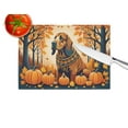 thumbnail image 4 of Carolines Treasures DAC1021LCB 15 x 12 in. Bloodhound Fall Glass Cutting Board - Large, 4 of 5