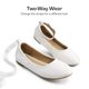 thumbnail image 2 of Zapatos de Vestir para Niña DREAM PAIRS Bailarinas Blancas Talla 6, 2 of 5