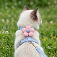thumbnail image 4 of Escape Proof H Shape Adjustable Cat Harness for Small Dogs, Soft Breathable Polyester Pet Vest with Secure Buckle, Outdoor Walking Travel Safety Gear for Ragdoll Teddy, Topliu, 4 of 6