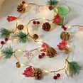 thumbnail image 1 of Billuyoard Guirnalda de luces navideñas de cono de pino, 2 metros, 20 luces LED de ambiente, luces decorativas para interior y exterior, decoración de Kits de decoración para fiestas No.2 Billuyoard HA043485-02, 1 of 6