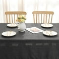 thumbnail image 6 of Smiry Rectangular Linen Tablecloths, Waterproof Wrinkle Free Table Cloth, Stain Resistant Fabric Table Cover, 60"x102",Dark Gray, 6 of 8