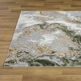 thumbnail image 6 of Luxe Weavers Marble Swirl Collection Green Abstract Area Rug 4x5, 6 of 10