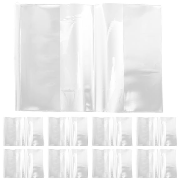 10pcs Clear Book Cover Width Adjustable Book Cover Soft Cover Books Protective Cover