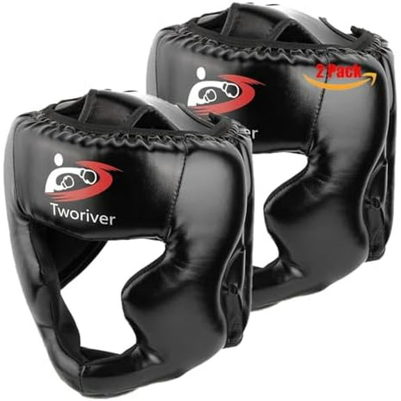 Boxing Headgear 2 Pack, Adjustable MMA Headgear for Adult Men & Kids, Closed-Type Boxing Helmet for Sparring, Muay Thai, Kickboxing Training Gear, Strong Grip$$Sport & Recreation Other