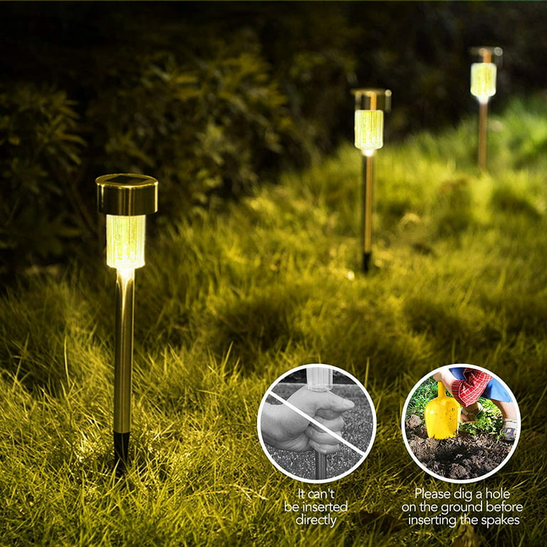4PCS Solar Ground Mounted Lamp Super Bright LED Solar Pathway Light Outdoor  IP65 Waterproof Ground Lamp for Garden Decoration - AliExpress