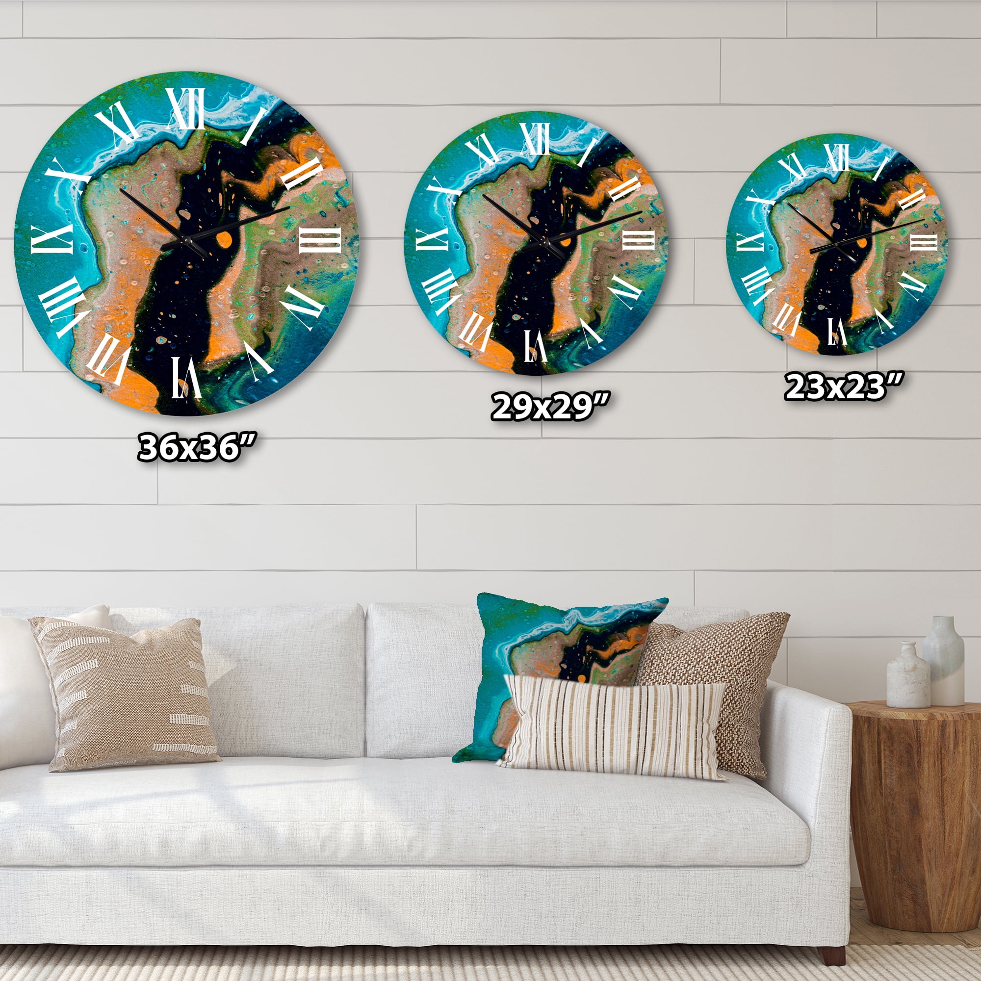 Designart 1 in Quartz Modern/Contemporary Wall Clock