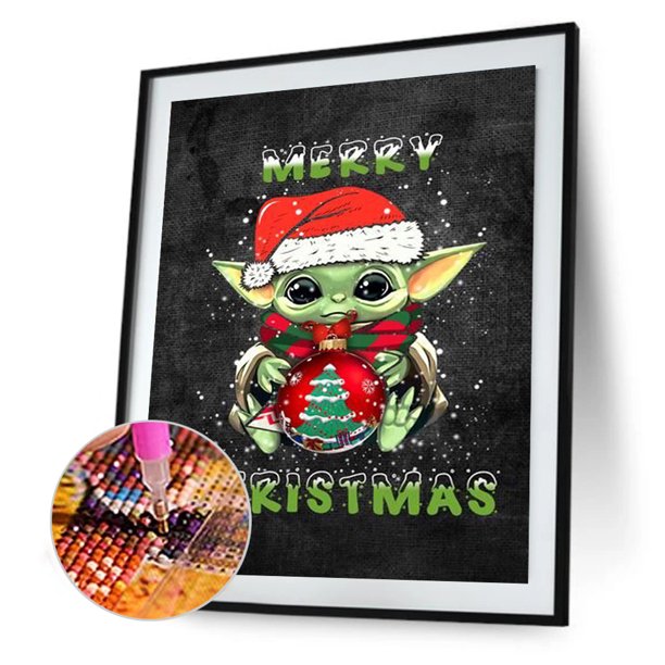 Cuadros Decorativos 5D bricolaje taladro redondo completo diamante pintura Yoda Kit decoración del hogar arte artesanía