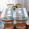 thumbnail image 3 of Blue Grey Stripe Table Cloth Waterproof Tablecloths, Modern Farmhouse Vertical Striped Tablecloth Dining Table Cover for Kitchen Party Tabletop Outdoor, Rectangle Tablecloth 60x84 Inch, 3 of 9