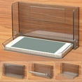 thumbnail image 2 of Small Floating Shelf for Wall, Foldable Bathroom Wall Mount, Bedside Phone, Remote, Adhesive Shelf,B, 2 of 7