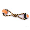thumbnail image 3 of Pet Cotton Rope Tennis Ball Toy, Dog Rope Ball Toy Colorful Safe Bite Resistant Interactive  for Game for Outdoor, 3 of 8